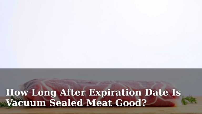 How Long After Expiration Date Is Vacuum Sealed Meat Good?