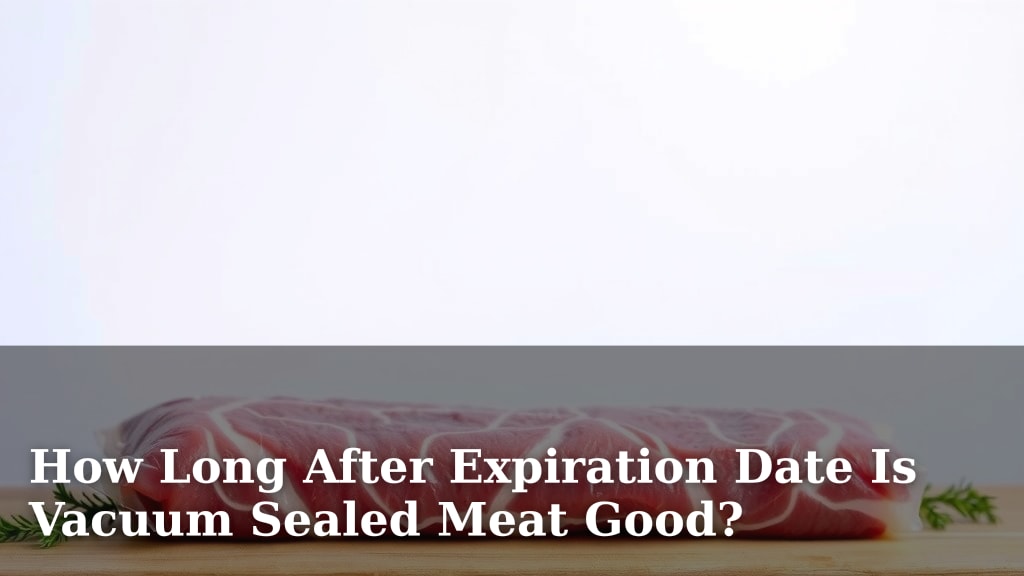 How Long After Expiration Date Is Vacuum Sealed Meat Good?