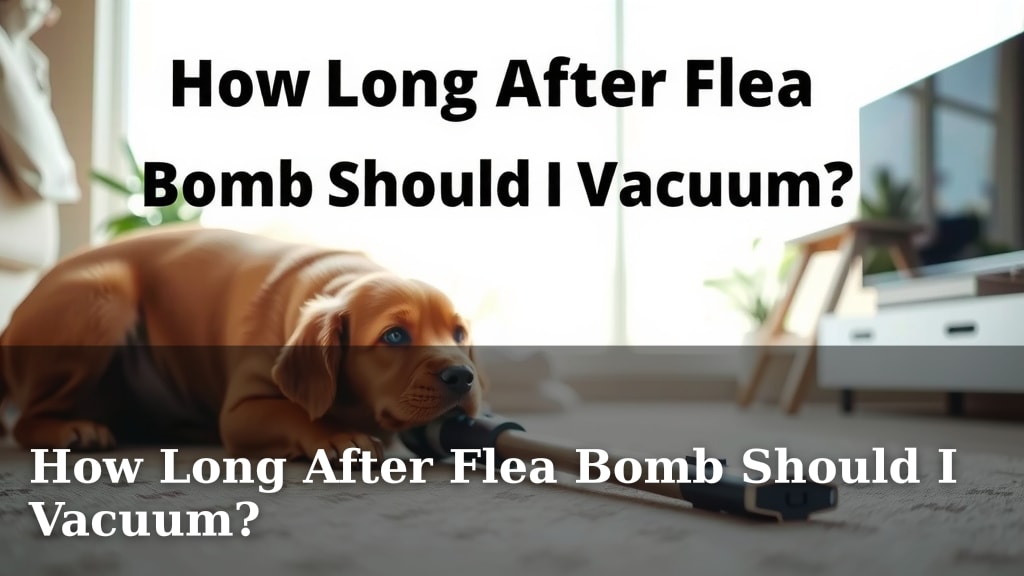 How Long After Flea Bomb Should I Vacuum?