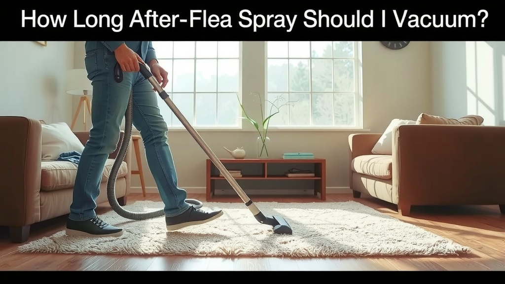 Timing Your Vacuuming After Flea Spray Application
