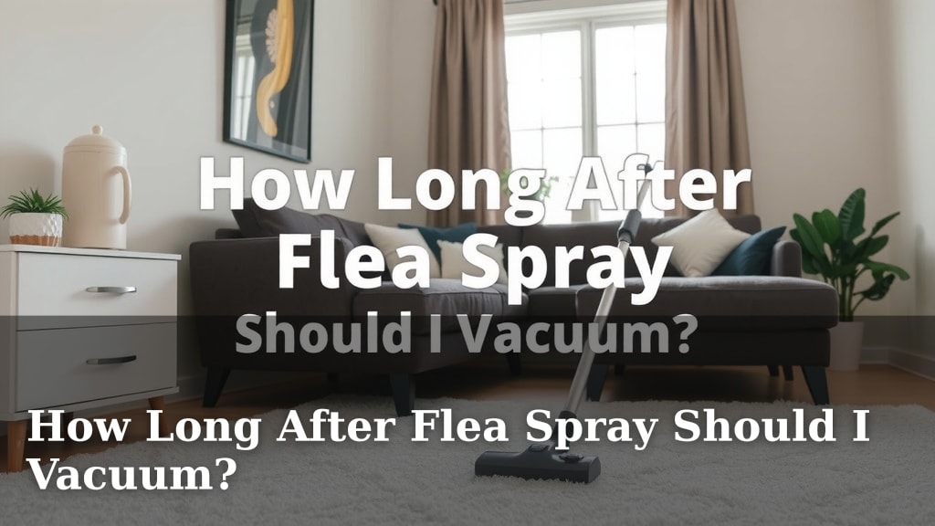 How Long After Flea Spray Should I Vacuum?