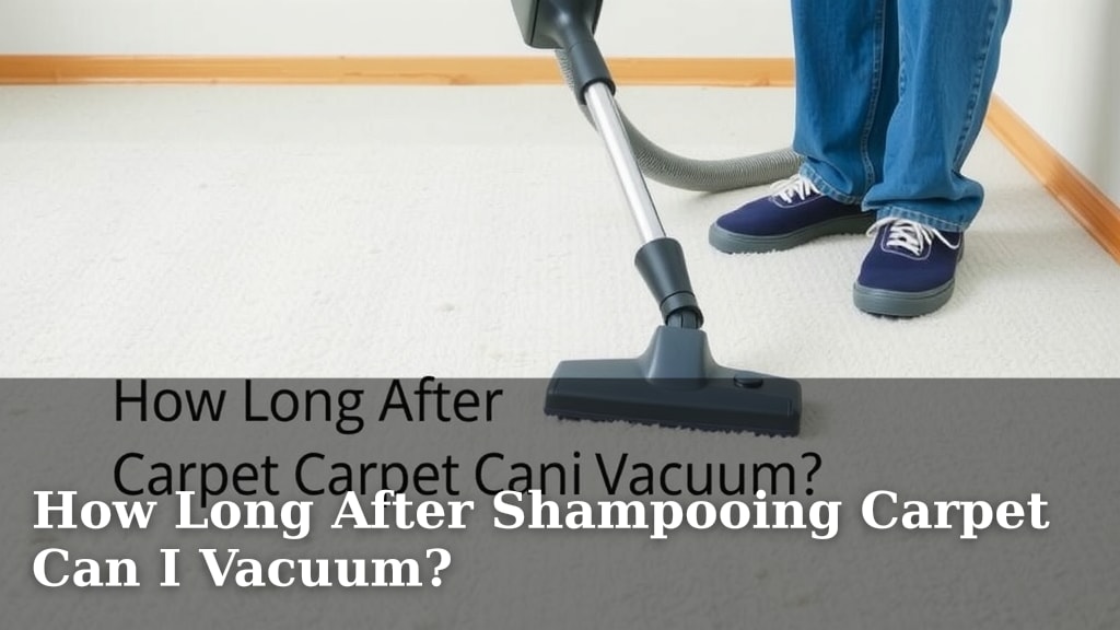 How Long After Shampooing Carpet Can I Vacuum?