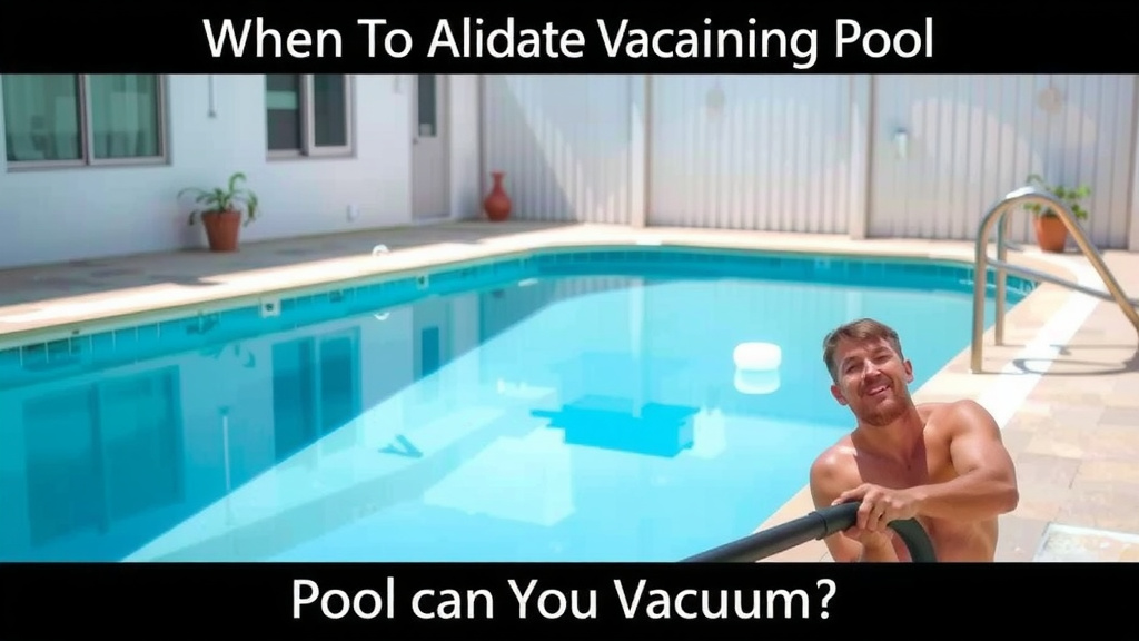 When to Vacuum Your Pool After a Shock Treatment
