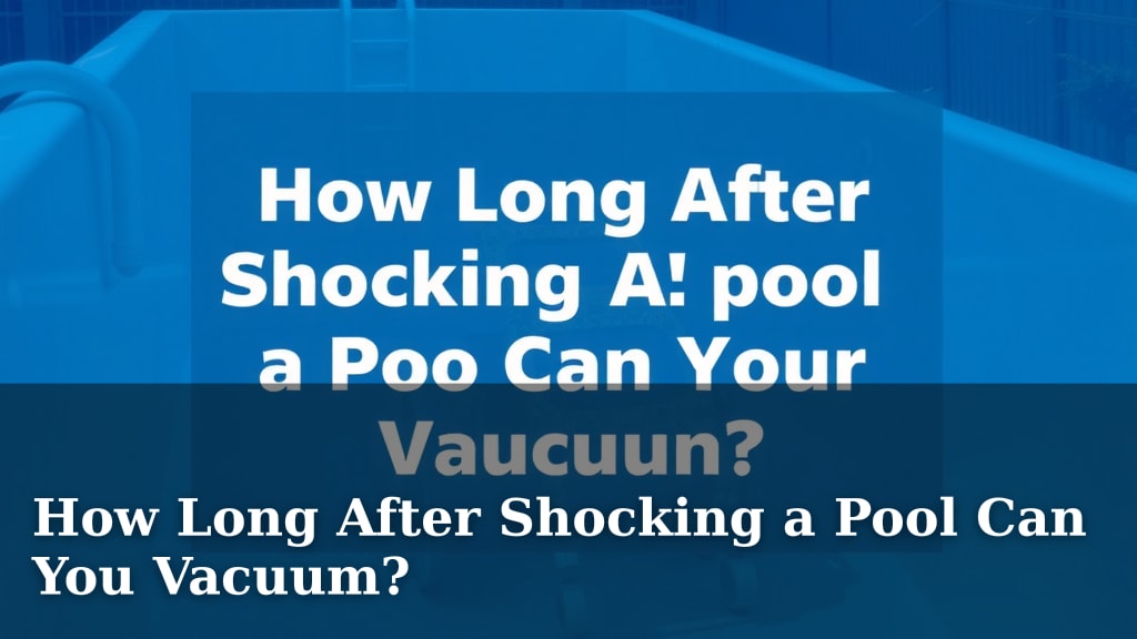 How Long After Shocking a Pool Can You Vacuum?