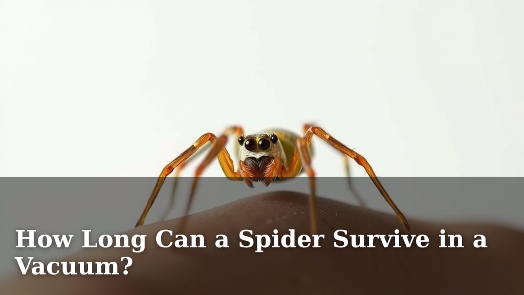 How Long Can a Spider Survive in a Vacuum?