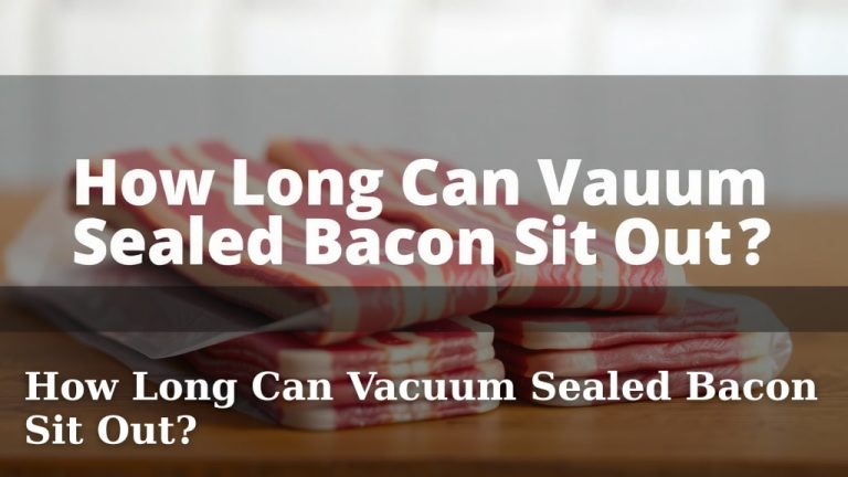 How Long Can Vacuum Sealed Bacon Sit Out?