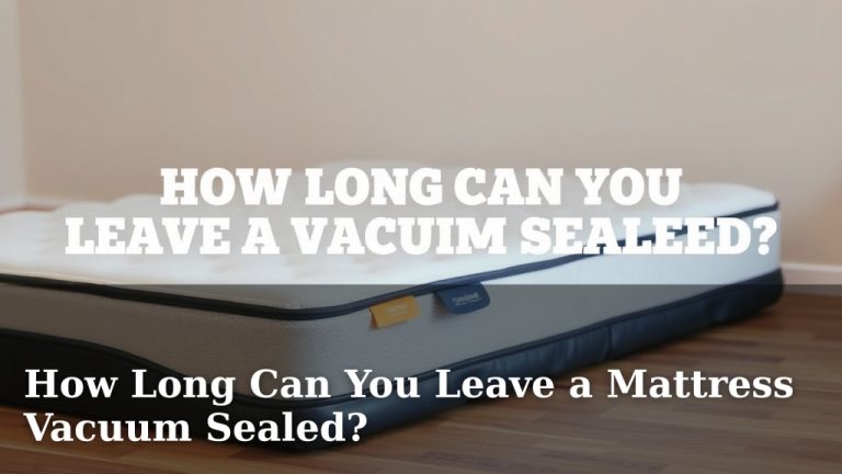 How Long Can You Leave a Mattress Vacuum Sealed?