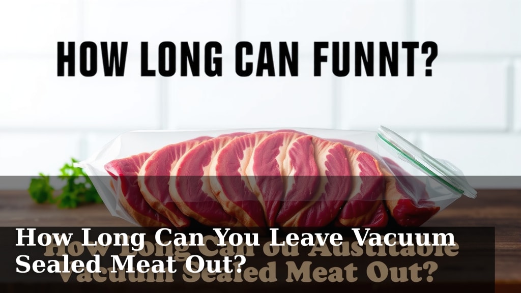 How Long Can You Leave Vacuum Sealed Meat Out?