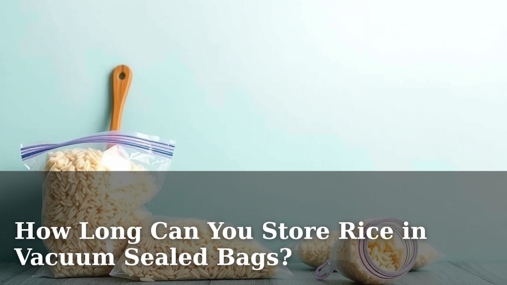 How Long Can You Store Rice in Vacuum Sealed Bags?