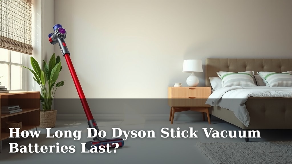 How Long Do Dyson Stick Vacuum Batteries Last?