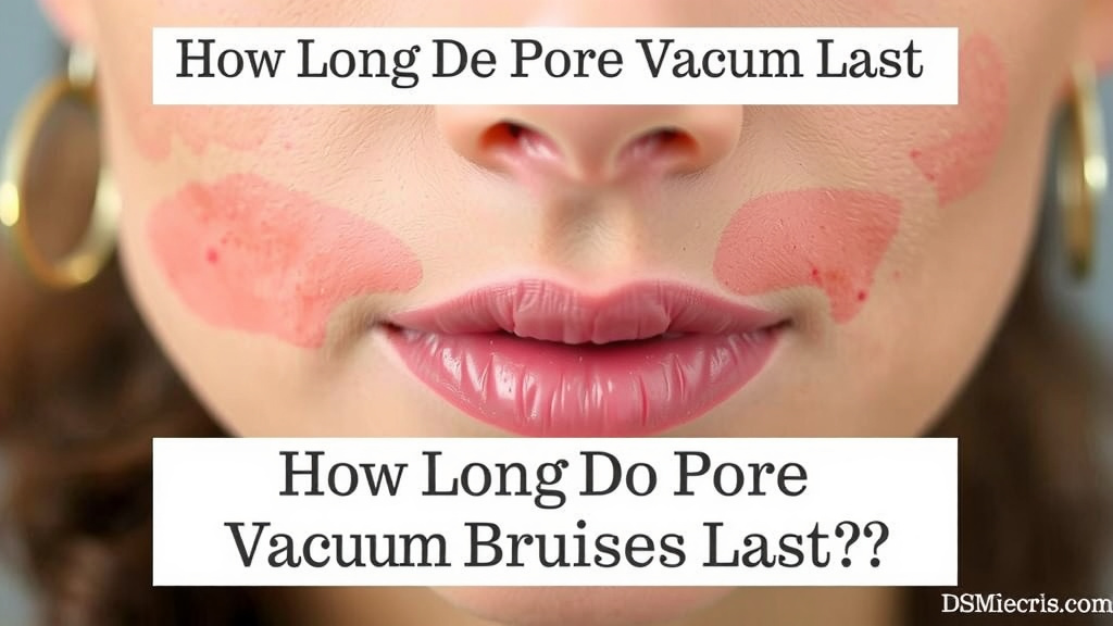 Understanding Pore Vacuum Bruising and How Long It Lasts