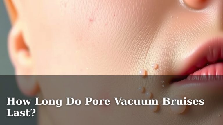How Long Do Pore Vacuum Bruises Last?