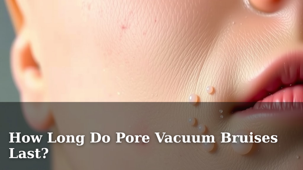 How Long Do Pore Vacuum Bruises Last?