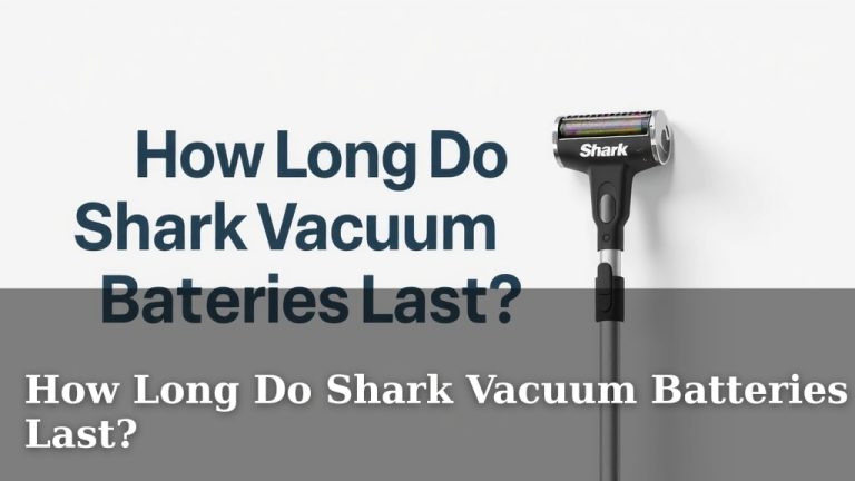 How Long Do Shark Vacuum Batteries Last?
