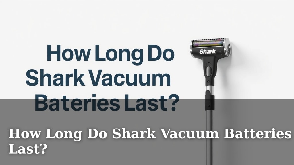 How Long Do Shark Vacuum Batteries Last?