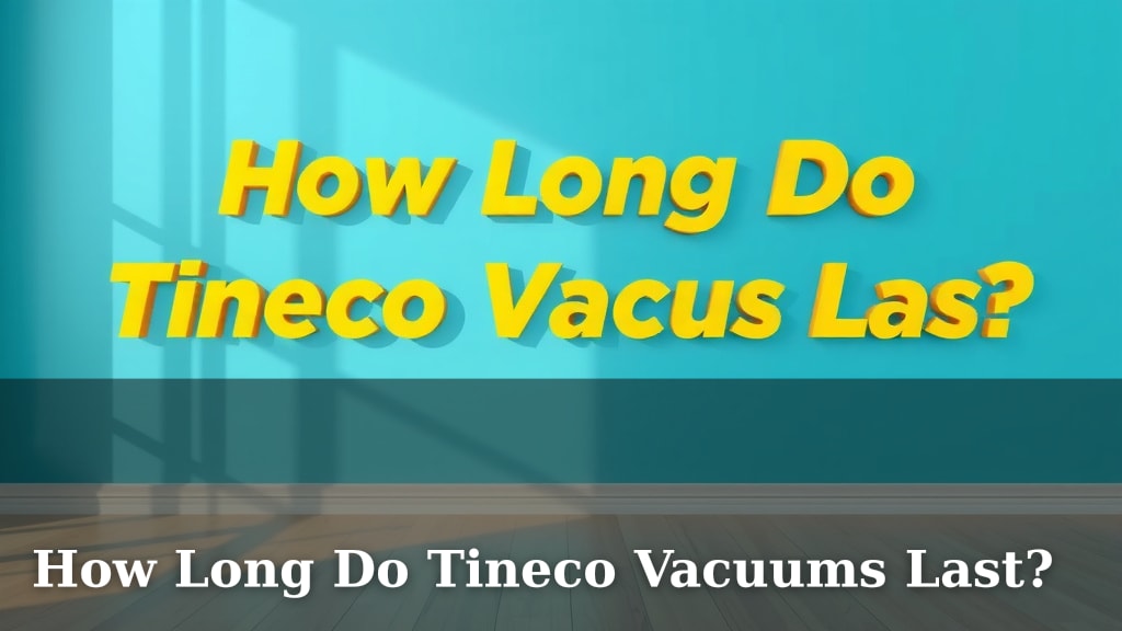 How Long Do Tineco Vacuums Last?