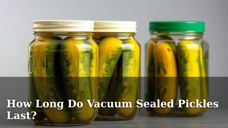 How Long Do Vacuum Sealed Pickles Last?