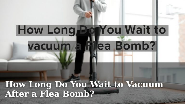 How Long Do You Wait to Vacuum After a Flea Bomb?