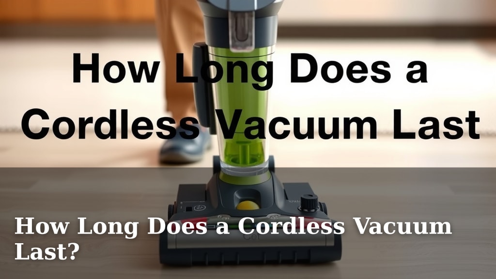 How Long Does a Cordless Vacuum Last?