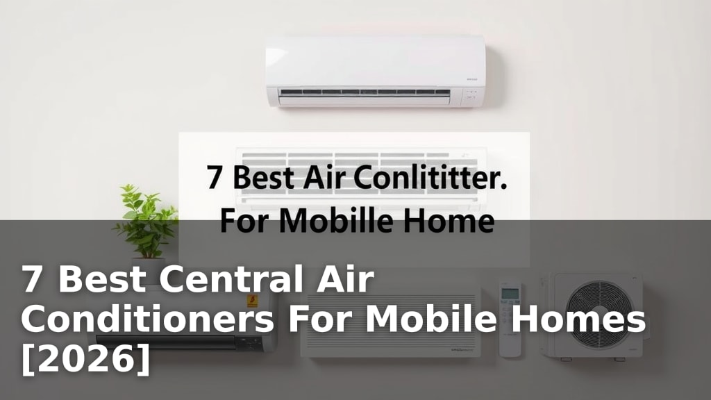 7 Best Central Air Conditioners For Mobile Homes [2026]