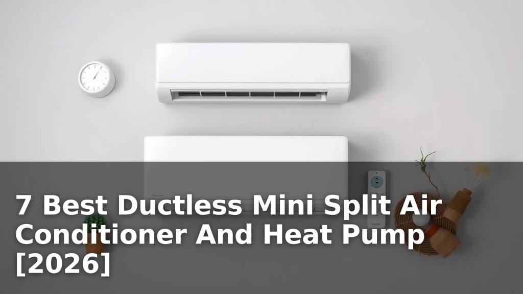 7 Best Ductless Mini Split Air Conditioner And Heat Pump [2026]