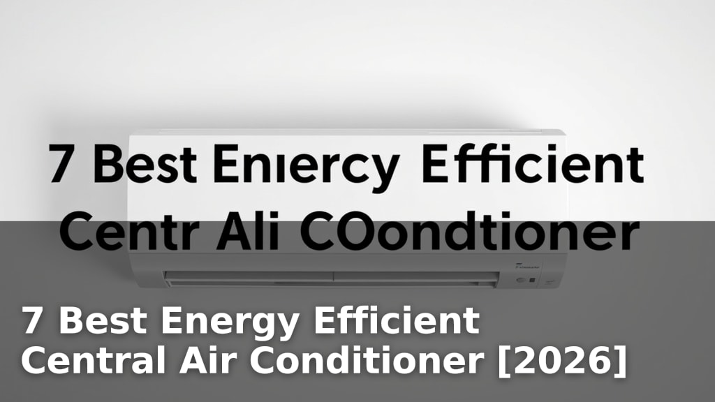 7 Best Energy Efficient Central Air Conditioner [2026]