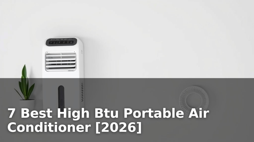 7 Best High Btu Portable Air Conditioner [2026]