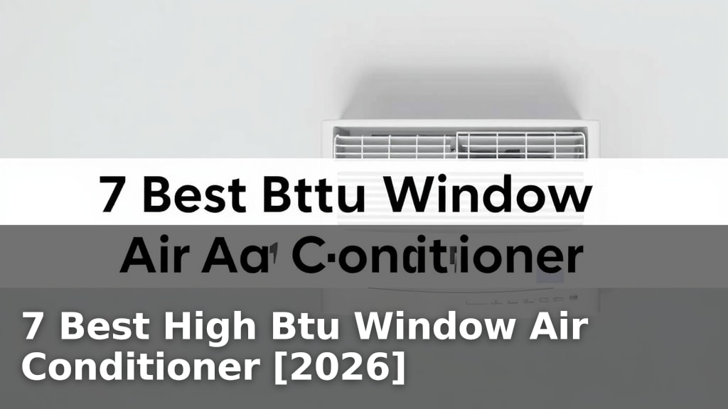 7 Best High Btu Window Air Conditioner [2026]