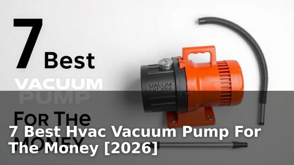 7 Best Hvac Vacuum Pump For The Money [2026]