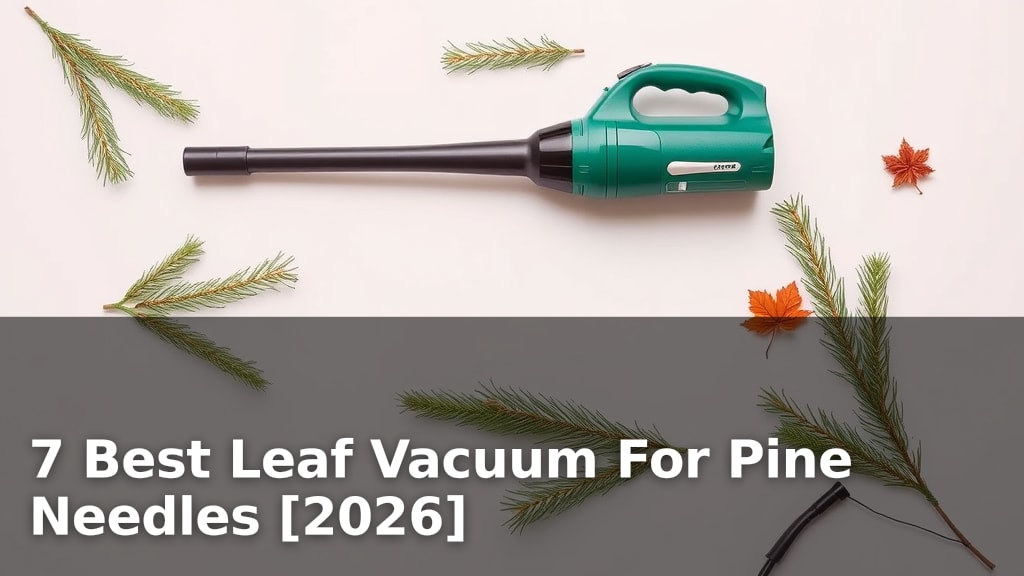 7 Best Leaf Vacuum For Pine Needles [2026]