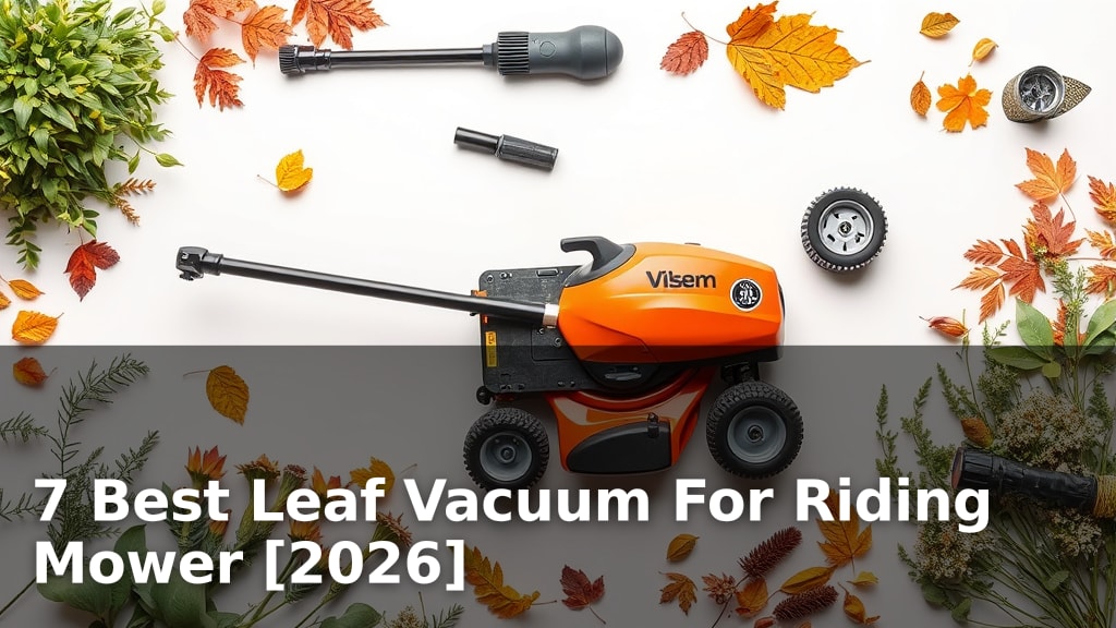 7 Best Leaf Vacuum For Riding Mower [2026]