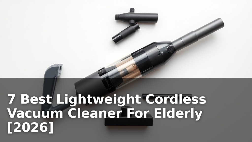 7 Best Lightweight Cordless Vacuum Cleaner For Elderly [2026]