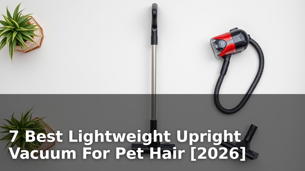 7 Best Lightweight Upright Vacuum For Pet Hair [2026]