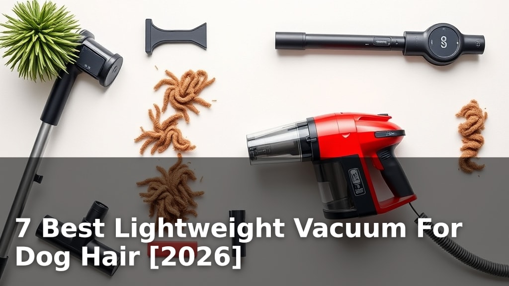 7 Best Lightweight Vacuum For Dog Hair [2026]