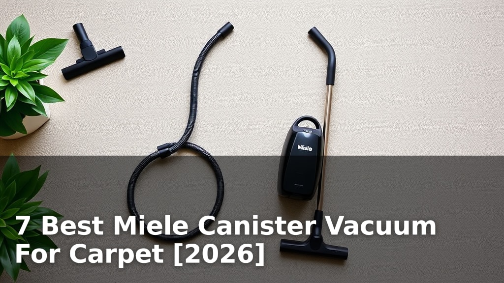 7 Best Miele Canister Vacuum For Carpet [2026]