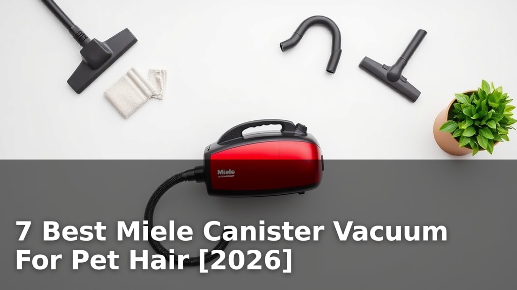 7 Best Miele Canister Vacuum For Pet Hair [2026]