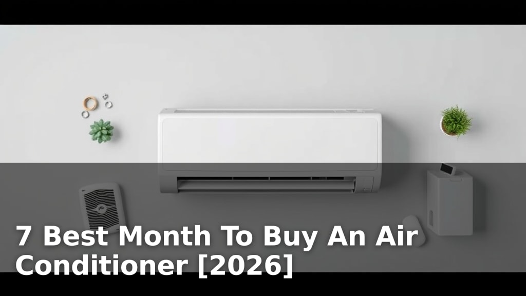 7 Best Month To Buy An Air Conditioner [2026]