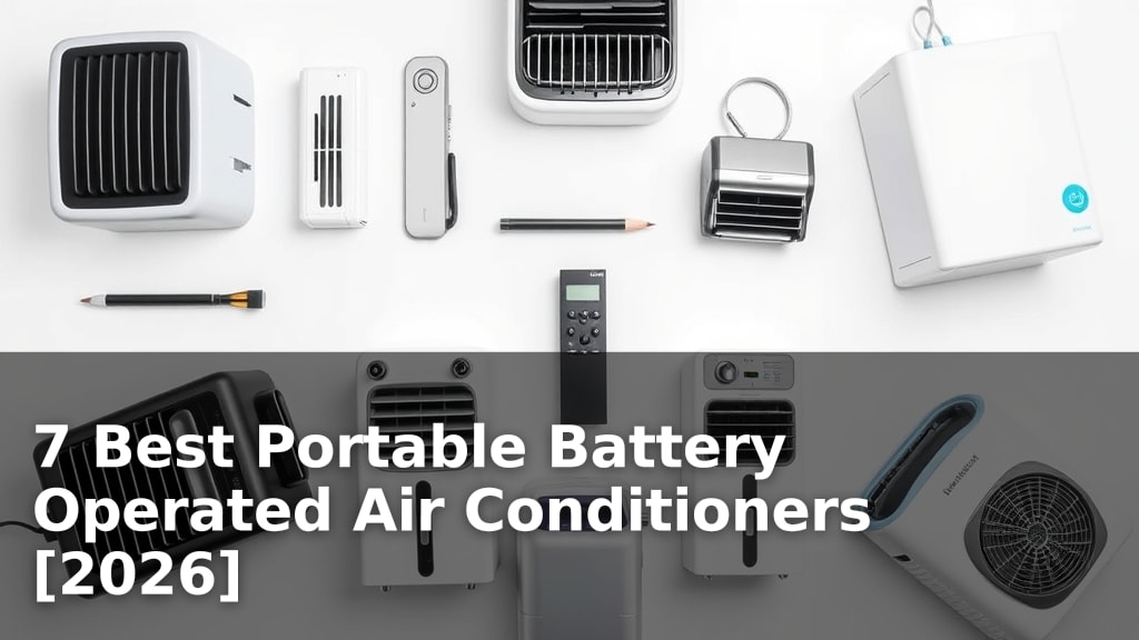 7 Best Portable Battery Operated Air Conditioners [2026]
