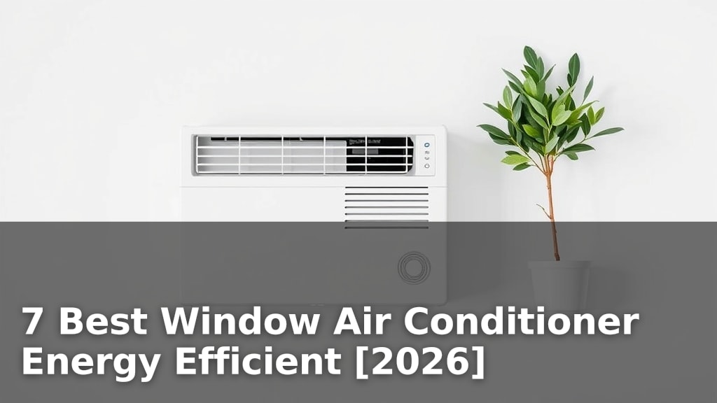 7 Best Window Air Conditioner Energy Efficient [2026]