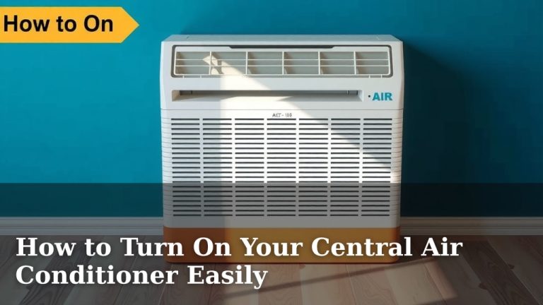 How to Turn On Your Central Air Conditioner Easily