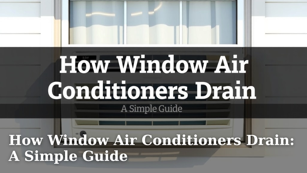 How Window Air Conditioners Drain: A Simple Guide