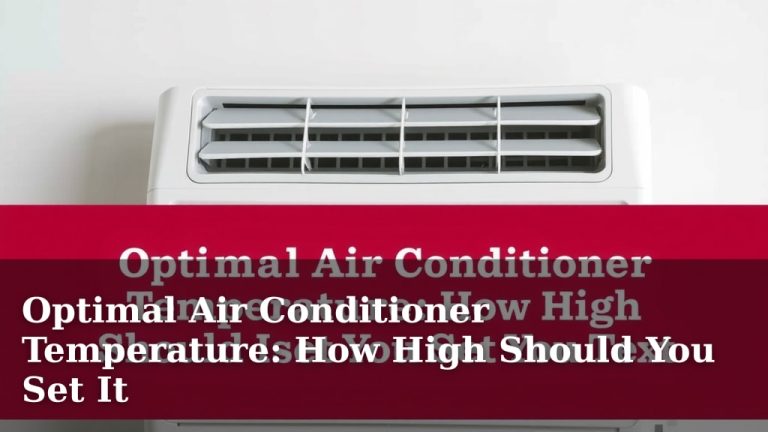 Optimal Air Conditioner Temperature: How High Should You Set It