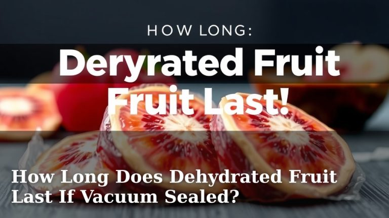How Long Does Dehydrated Fruit Last If Vacuum Sealed?