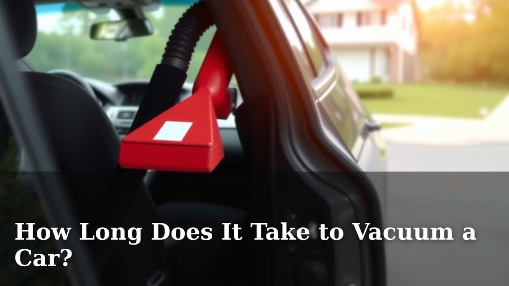 How Long Does It Take to Vacuum a Car?