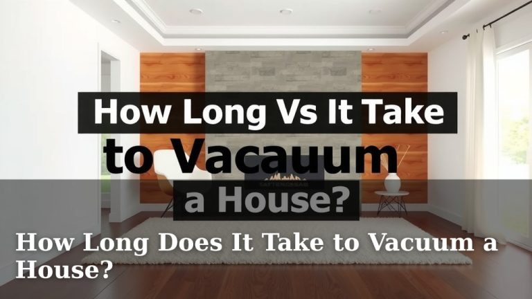 How Long Does It Take to Vacuum a House?