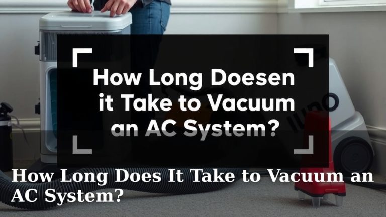 How Long Does It Take to Vacuum an AC System?