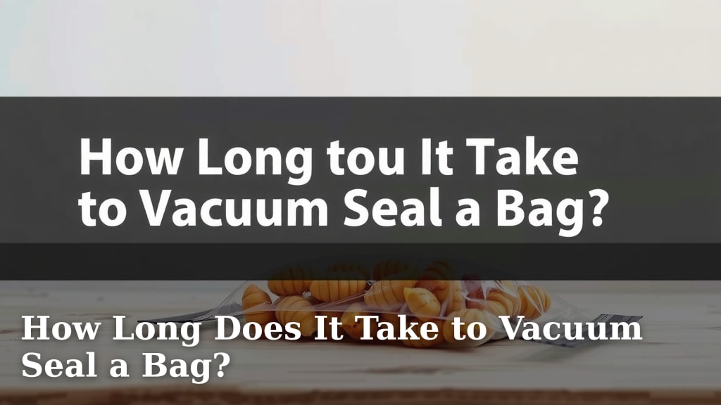 How Long Does It Take to Vacuum Seal a Bag?