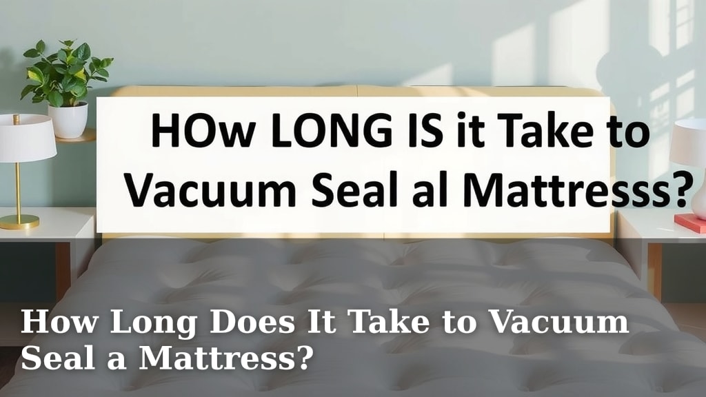 How Long Does It Take to Vacuum Seal a Mattress?