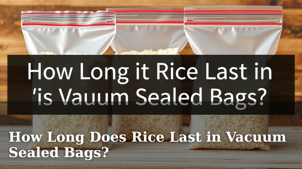How Long Does Rice Last in Vacuum Sealed Bags?