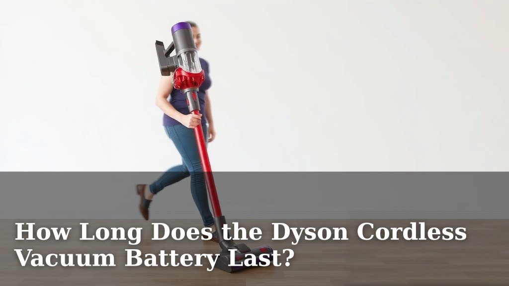 How Long Does the Dyson Cordless Vacuum Battery Last?